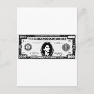 Cartão Postal Obama Cash