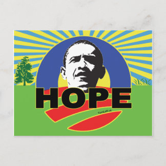 CARTÃO POSTAL OBAMA HOPE