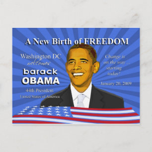 Cartão Postal Obama Inauguração Eventos Postais Washington DC