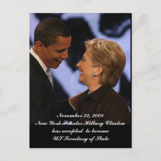 Cartão Postal Obama - Keepsakes da Inauguração Clinton