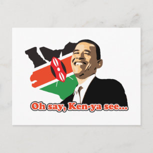 Cartão Postal Obama Kenya