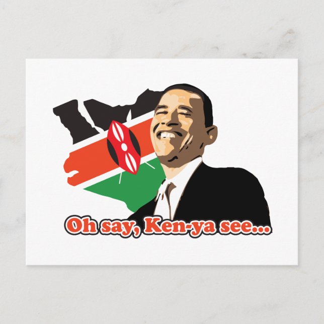 Cartão Postal Obama Kenya (Frente)