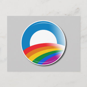 Cartão Postal Obama Pride Button
