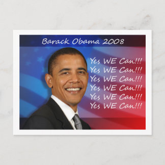 Cartão Postal Obama Sim Podemos Postcard