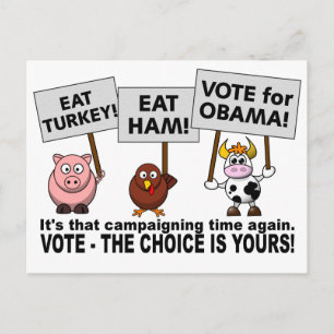 Cartão Postal Obama Vote postcard