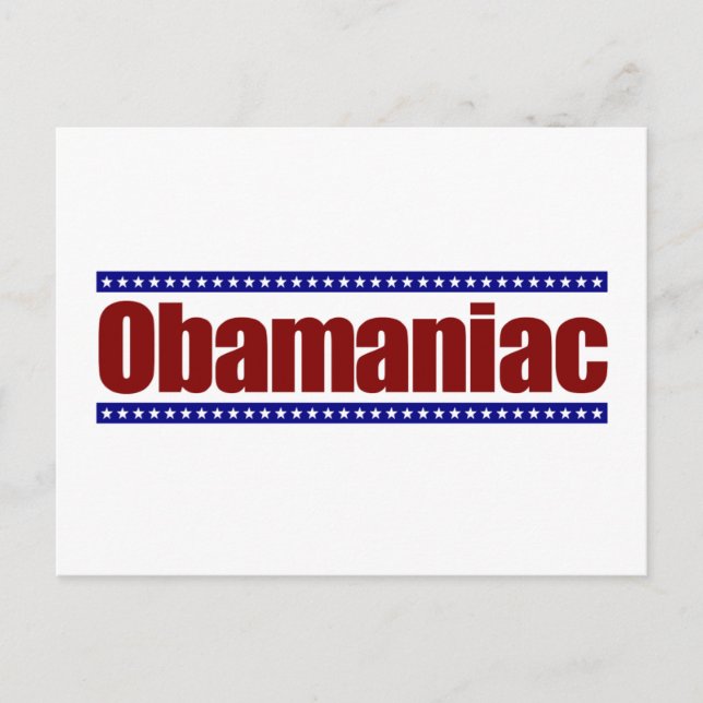 Cartão Postal Obamaniaco (Frente)