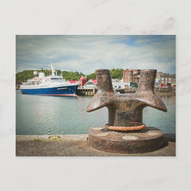 Cartão Postal Oban Harbor (Frente)