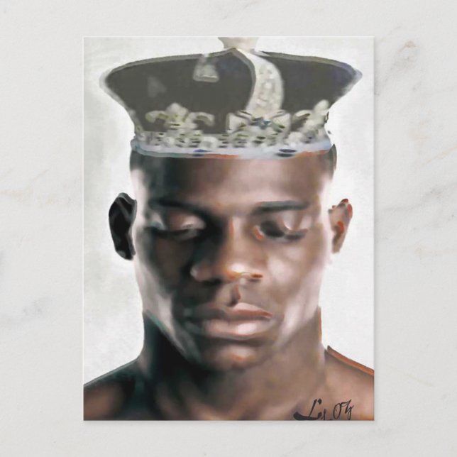 CARTÃO POSTAL OBATALA ORISHA POR LIZ LOZ (Frente)