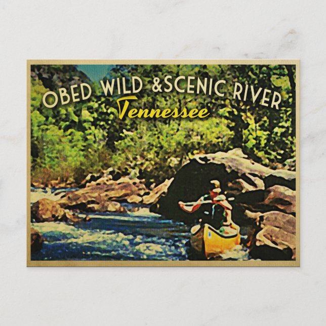 Cartão Postal Obed Wild Scenic River Tennessee (Frente)