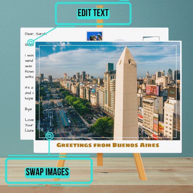 Cartão Postal Obelisco de Buenos Aires Argentina (Please enjoy our design and see the others in the collection.)