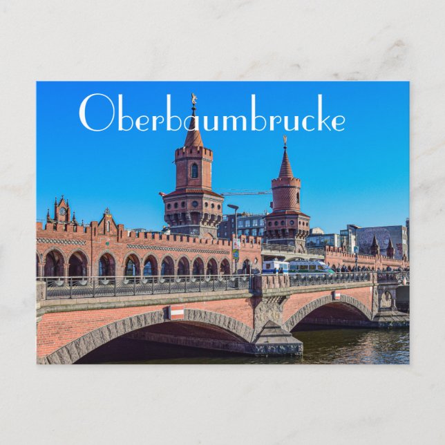 Cartão Postal Oberbaumbrücke Alemanha (Frente)