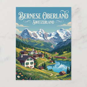 Cartão Postal Oberland Bernês Suíça