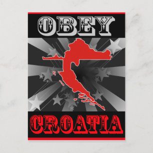 Cartão Postal Obey Croácia