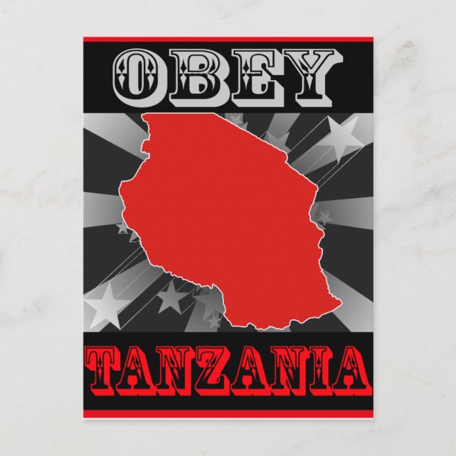 Cartão Postal Obey Tanzania (Frente)
