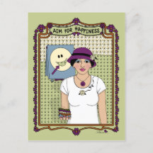 Objetivo Para Felicidade_A_ Postcard