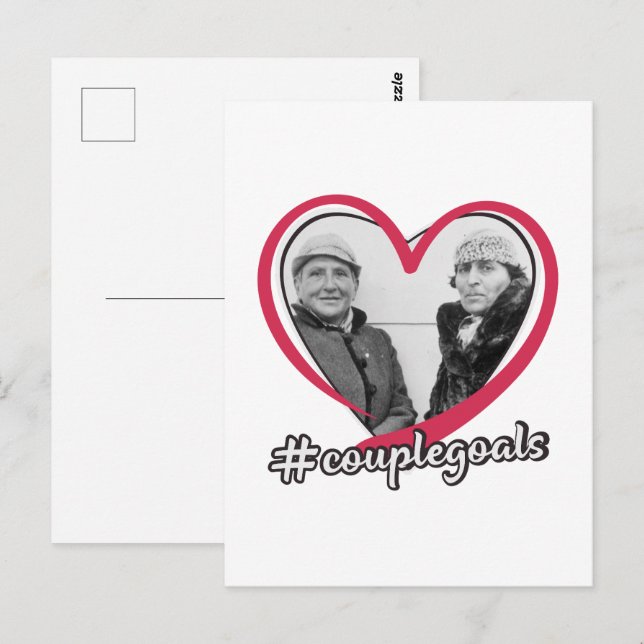 Cartão Postal Objetivos do Casal do Amor Lésbico: G.Caneca de ce (Frente/Verso)