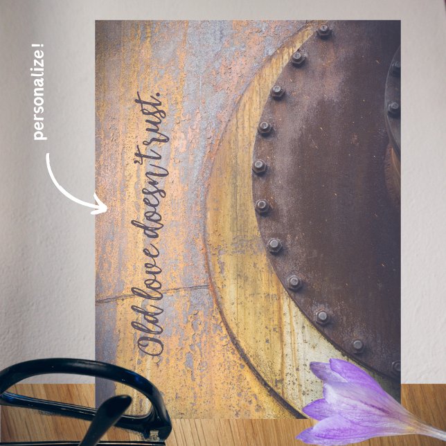 Cartão Postal Objeto de metal enferrujado (Criador carregado)