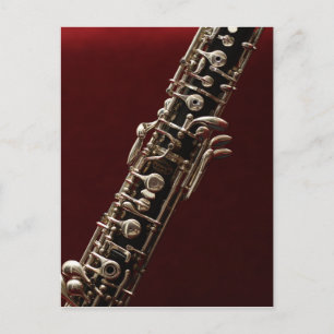 Cartão Postal Oboi - instrumento musical de madeira de caverna d