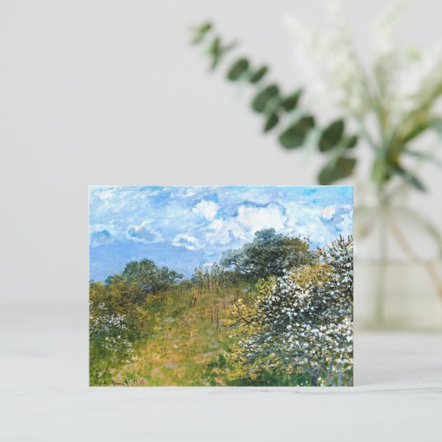 Cartão Postal Obra de Claude Monet, Primavera, (Em pé/Frente)