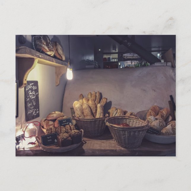 Cartão Postal Obras de padaria e de pastelaria compre (Frente)