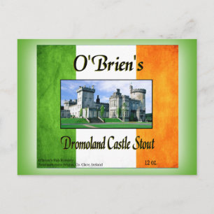 Cartão Postal O'Brien's Dromoland Castle Stout