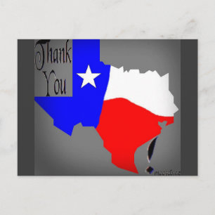 Cartão Postal Obrigada Texas!
