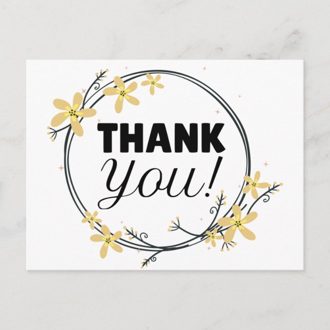 Cartão Postal Obrigado (Frente)