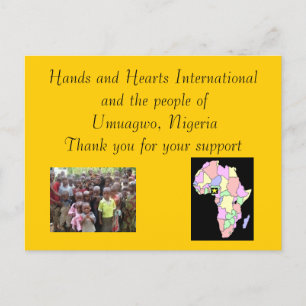 Cartão Postal Obrigado