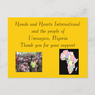 Cartão Postal Obrigado