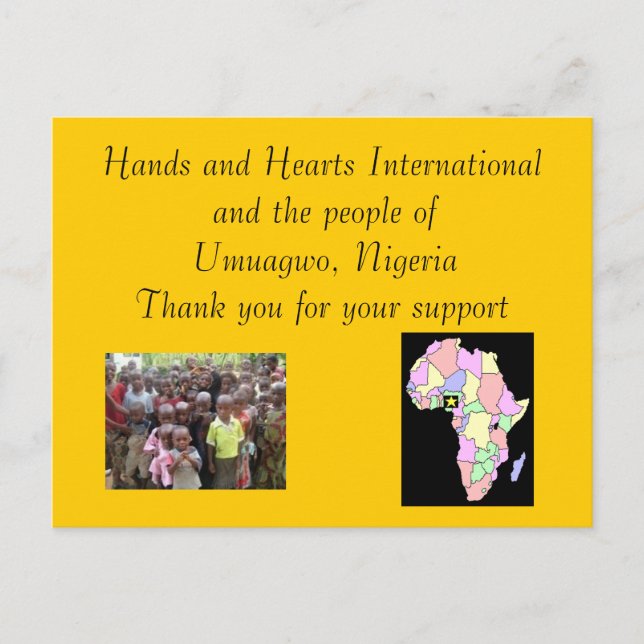 Cartão Postal Obrigado (Frente)