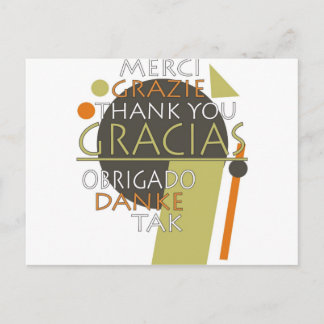 Cartão Postal Obrigado
