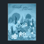 Cartão Postal OBRIGADO A Ótima Ilustração da Vila do Campo<br><div class="desc">Personalize este doce cartões de agradecimentos com arte feita à mão. Clique em "Personalizar" acima para editar o texto. Em seguida, clique em "editar usando a ferramenta design" para ajustar as fontes, cores e posicionamentos. Verifique meu compro para mais ou me avise se você quer algo personalizado! Também disponível como...</div>