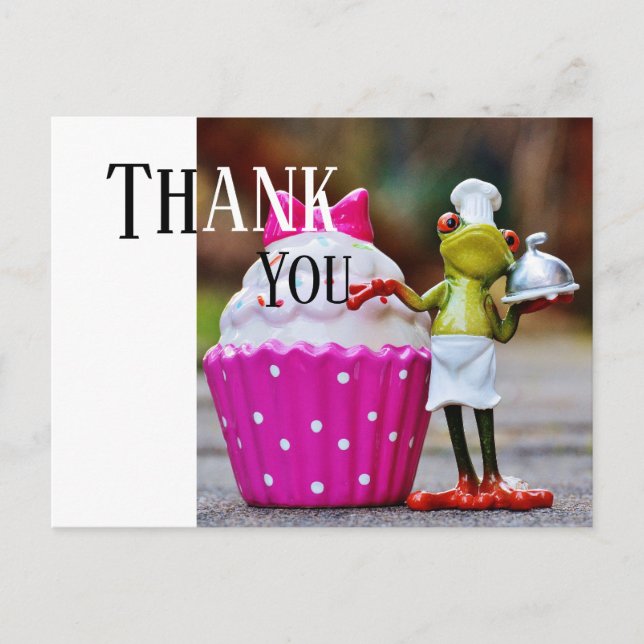 Cartão Postal Obrigado ao serviço de restauração (Frente)