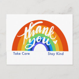 Cartão Postal Obrigado Arco-íris