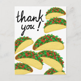 Cartão Postal OBRIGADO! Avalanche de Tacos Deliciosos