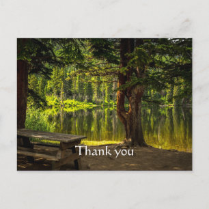 Cartão Postal Obrigado Belo Amanhecer Luz Nascer do Sol Escritur