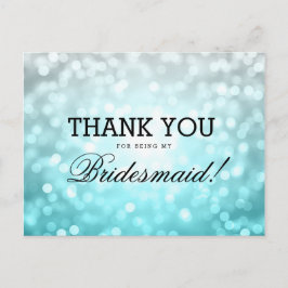 Cartão Postal Obrigado, Bridesmaid Beach Ombre Luzes De Glitter