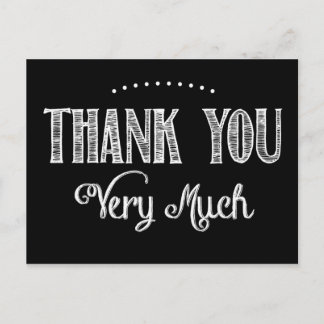 Cartão Postal Obrigado Cartão-Postal