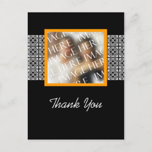 Cartão Postal Obrigado Casamento Personalizado De Modelo De Foto