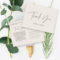 obrigado chá de fraldas você negro creme elegante 