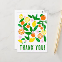 Obrigado Citrus Celebração Cor Personalizada Color