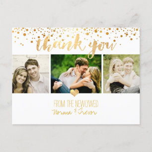 Cartão Postal Obrigado de casamento PixDezines
