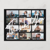 Obrigado de fotos 12 personalizado de aniversário