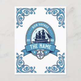 Cartão Postal Obrigado de funcionários você Bon Voyage Farewell