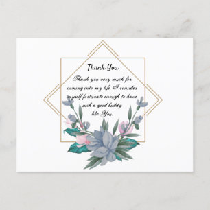 Cartão Postal Obrigado, Design