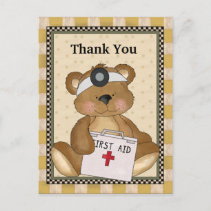 Cartão Postal Obrigado Doutor Bear Cartaz