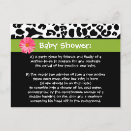 Cartão Postal Obrigado engraçado do chá de fraldas você