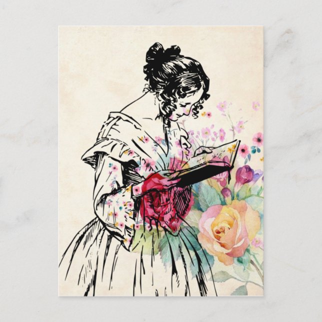 Cartão Postal Obrigado Estilo Vintage (Frente)