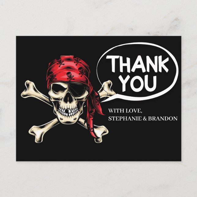 Cartão Postal obrigado festa de aniversário (Frente)