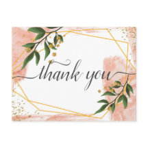 Obrigado Floral Verde Marfim Quadro Dourado Modern